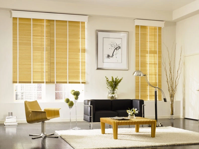 Dubai living room Bamboo Blinds _ Custom Eco Window Blinds