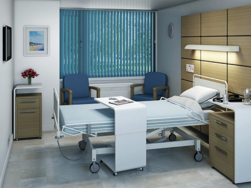 Medical-grade blackout vertical blinds Dubai blocking harsh sunlight.