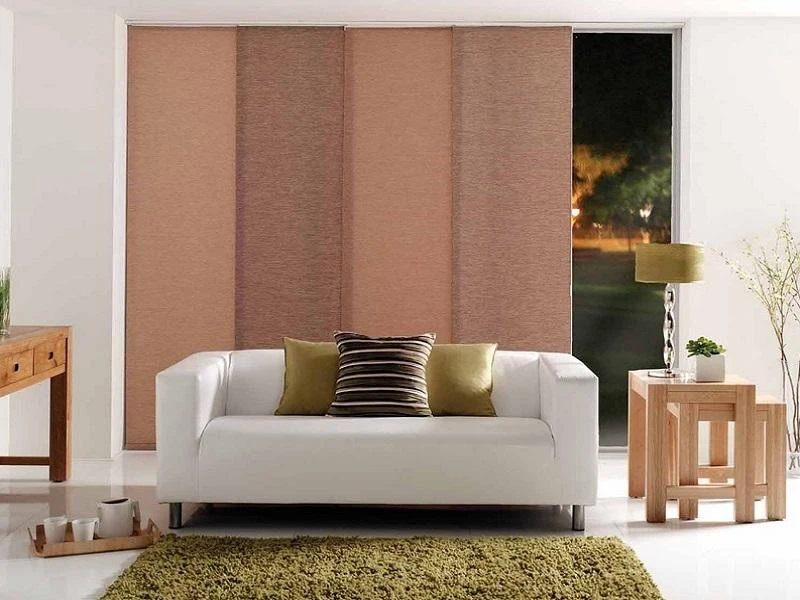 Premium Panel blinds in Dubai' villa living room