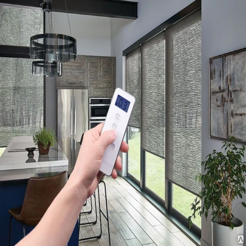 Motorized window Services in Dubai's living room