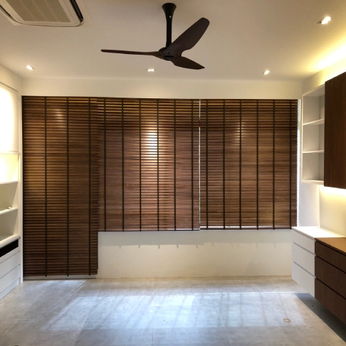 Timber Venetian wooden blinds in dubai, UAE