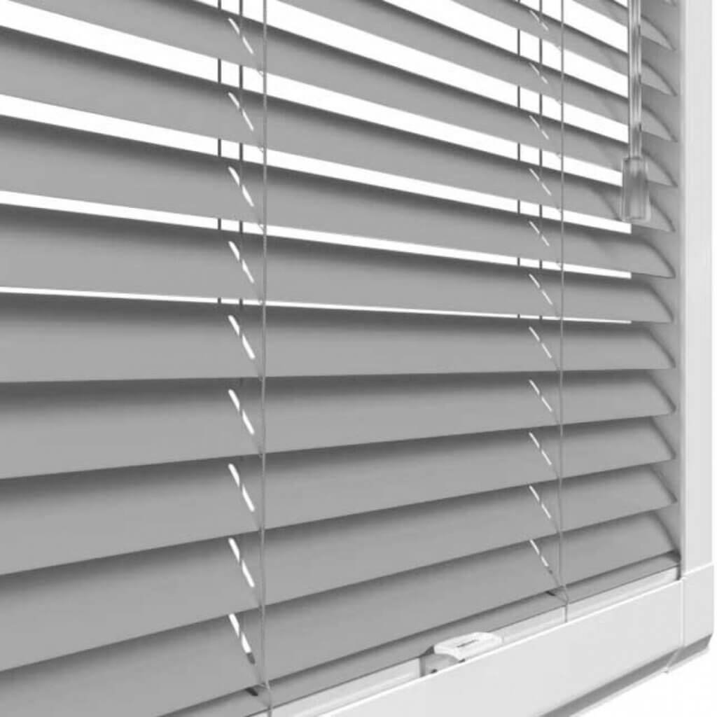 Metallic Grey Venetian Blinds